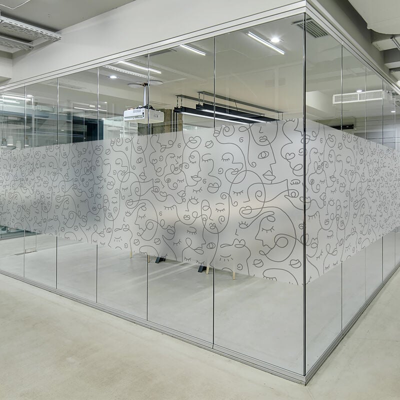 Film Fenêtre Anti Regard Occultant - abstrait xl - Stickers pour Vitres & Porte de Douche - 40X200cm