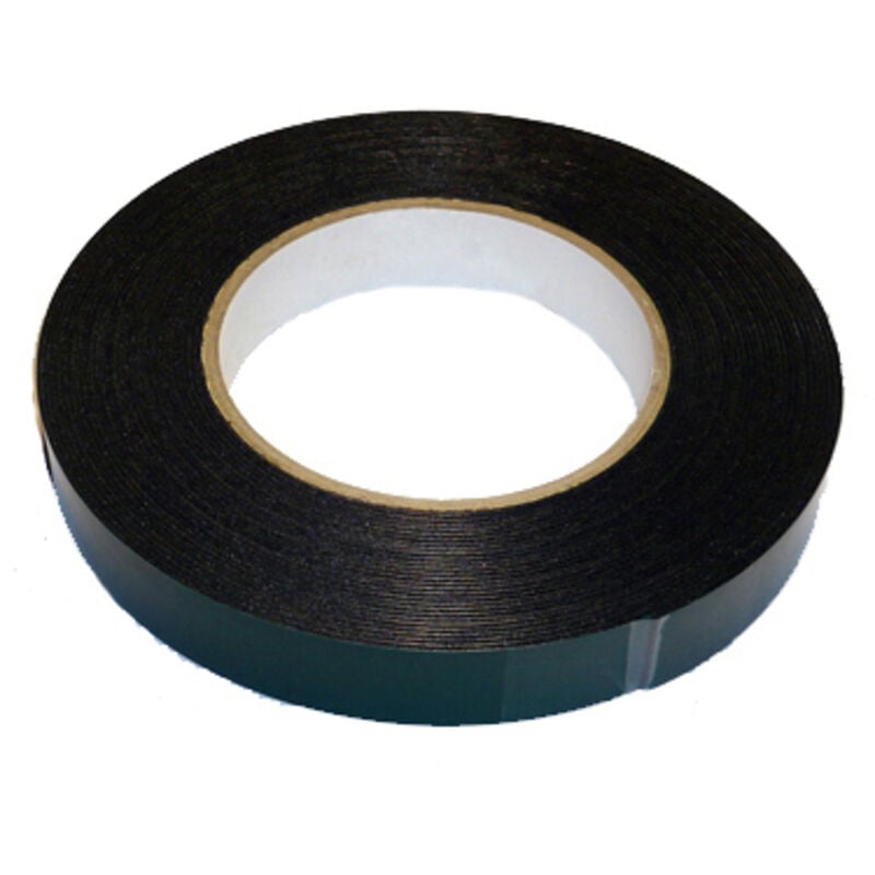 Ruban adhesif double face mousse multisurface noir 25 mm x 10 mètres
