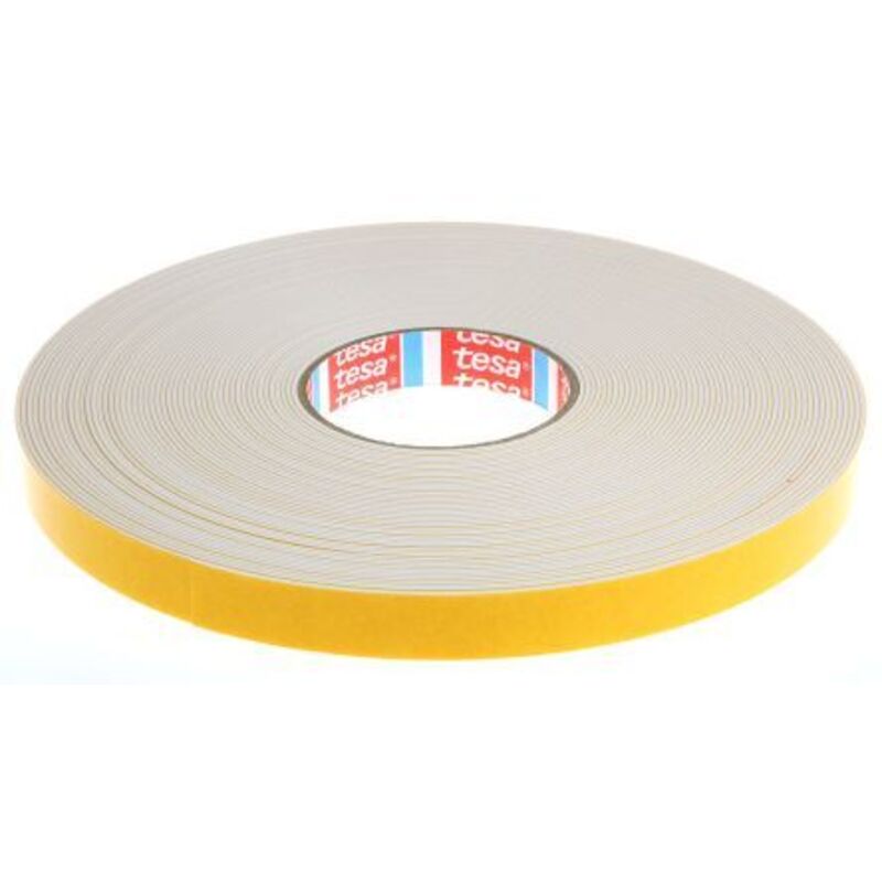 Adhésif double-face 62936, blanc, largeur 19 mm, rouleau de 25 m Tesa