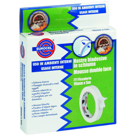 Adhesif  Double Face Mirroir 19x5ml - Eurocel
