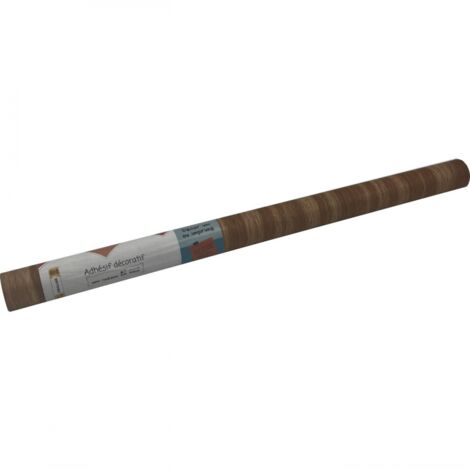 Adhésif Effet Bois Teck Massif 45cm x 2m