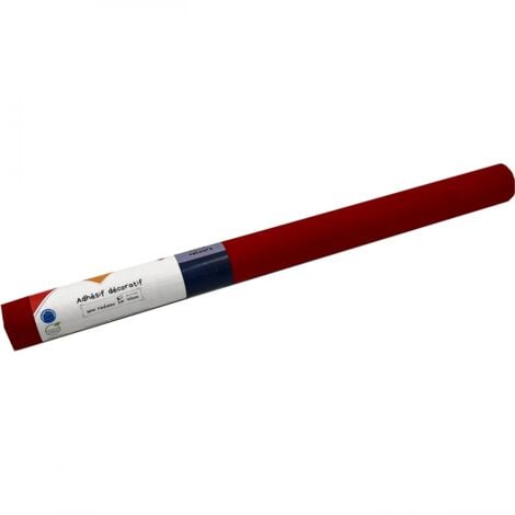 Adhésif Effet Velours Rouge 45cm x 1m