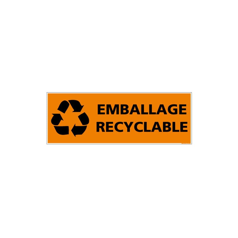 Signaletique.biz France - adhesif emballage recyclable (M0341).- Adhésif - 980 x 350 mm
