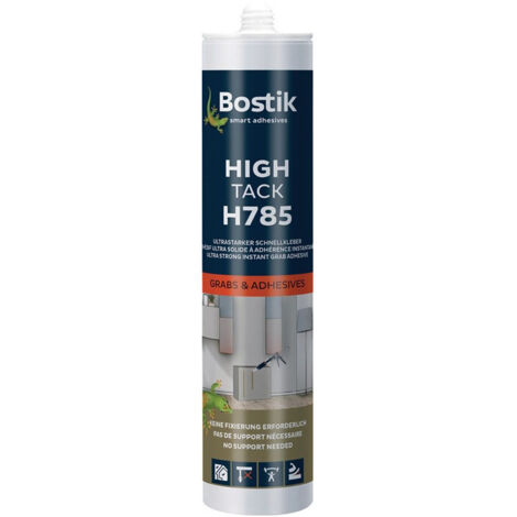 Adhésif hybride 1K High Tack H785 blanc cartouche 450g BOSTIK (Par 12)