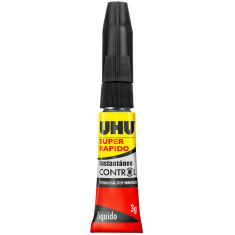Adhésif instantané UHU ultra rapide - Contrôle 3g 35281