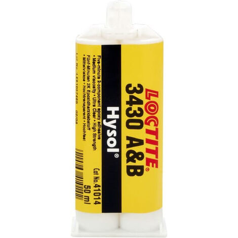 Adhésif Loctite HYSOL 3430 Transparent, Liquide Cartouche double 50 ml ( Prix pour 1 )