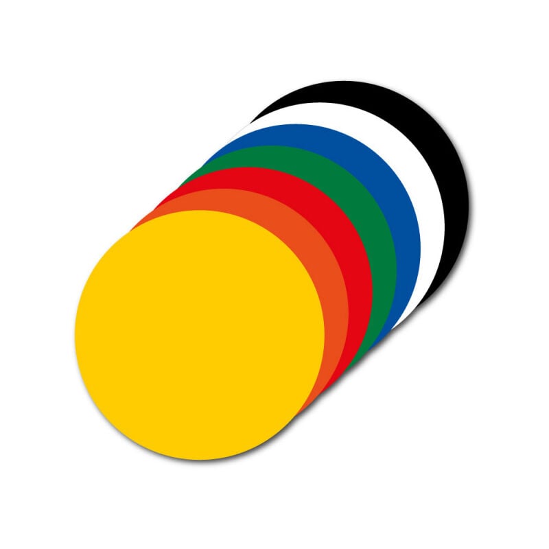 Adhésif marquage au sol rond (O0181).- Lot de 50 - Diamètre 50 mm