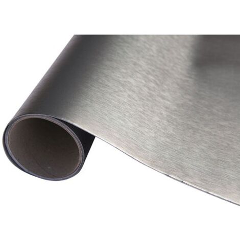 Adhésif métallique repositionnable 1,5m x 45cm – Finition professionnelle pour bois, métal et plastique – Application facile sans bulles – D-C-Fix - 5mx45cm