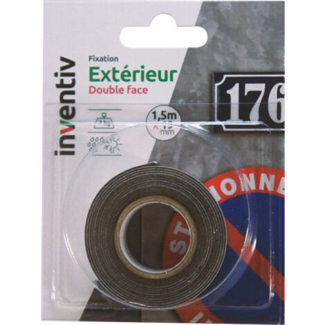 Adhésif Mousse Extérieur Double Face 1m - INVENTIV