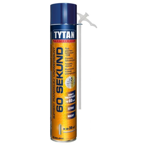 ADHÉSIF MOUSSE TYTAN UNIVERSEL 60 SECONDES 300ML - COLLE 60S 30W