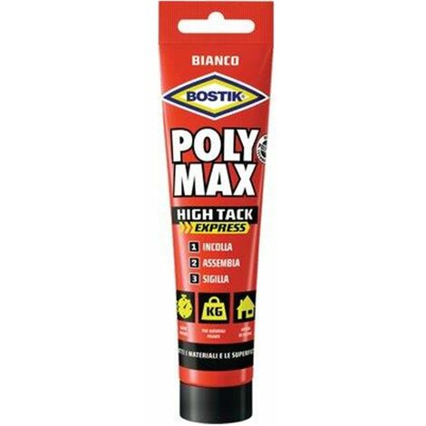 Adhésif Polymax High Tack Express Blanc Bostik - 165 grammes de haute qualité 