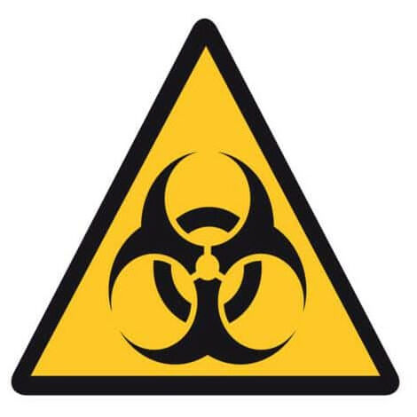 Adhésif polymère plastifié U.V danger risque biologique