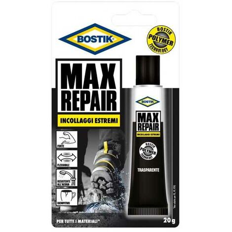 Adhésif polyvalent Bostik D2260 Max Repair Gel transparent 20 g
