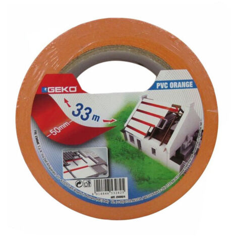 Adhésif pvc - 50 mm x 33 m - orange