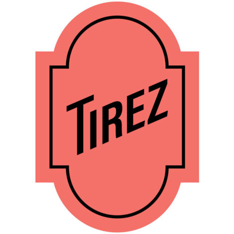 Adhésif repositionnable "Tirez" format A6 (fond rouge)