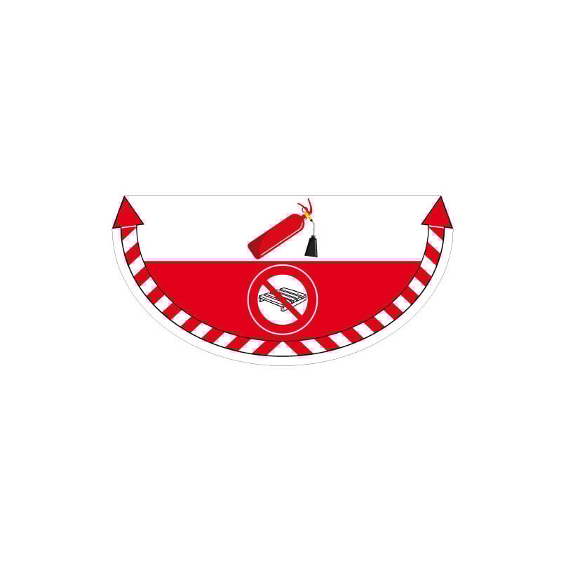 Adhesif sol antiderapant ne pas stocker extincteur (G1494)