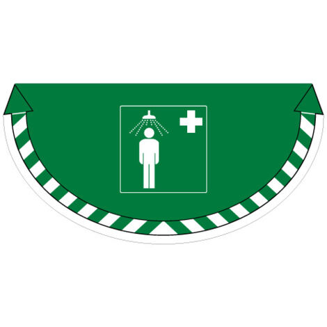 ADHESIF SOL ANTIDERAPANT SIGNALISATION DOUCHE DE SECURITE (G1369)