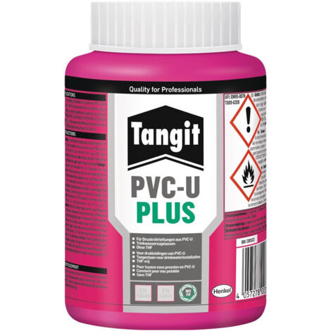 Adhésif spécial PVC-U PLUS, bidon de 500g TANGIT (Par 12)