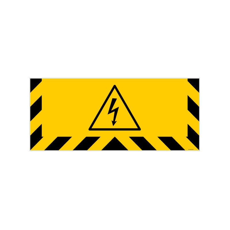 Adhesif special sol danger electrique (G1240)