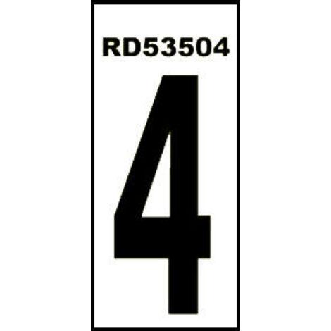 Adhésif standard numéro 4 4,6x14 PVC Glasspack 0,4 RD53504