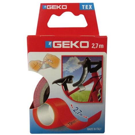 Adhésif tissu plastifié 19mmx2.7m rouge - GEKO