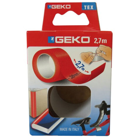 Adhésif tissu plastifié 38mmx2.7m rouge - GEKO