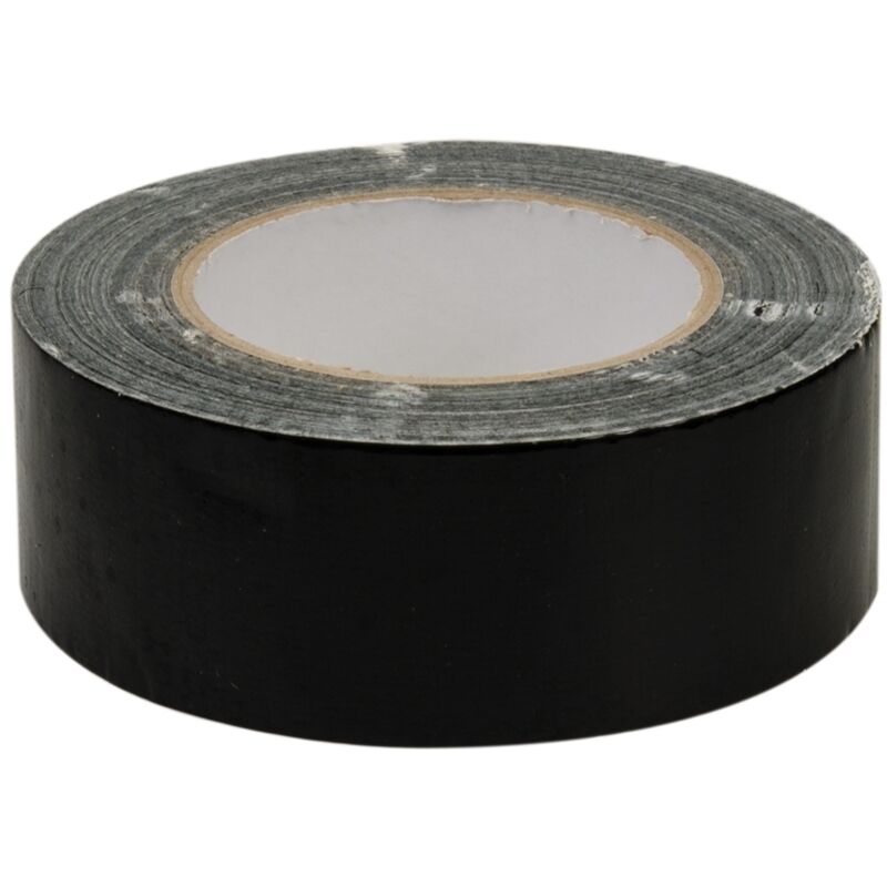 Adhésif toilé 50 mm x 50 m noir – Flexible et imperméable – Pour réparations sur conduits et tuyaux – 188845 – Fixman