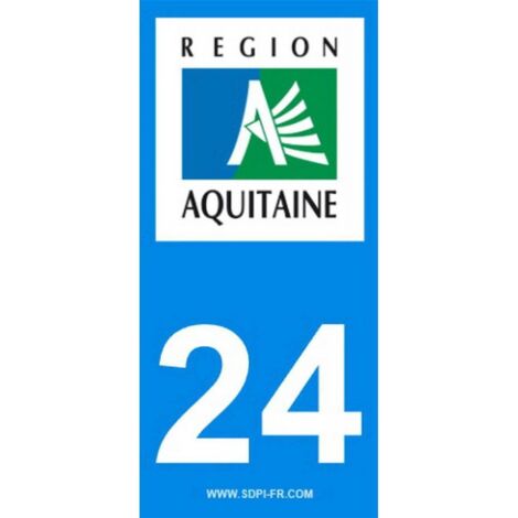 ADHESIFS REGION DEPARTEMENT 24 NOUVELLE AQUITAINE X2