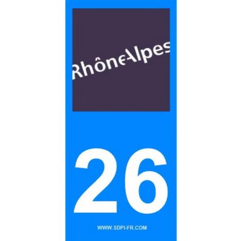 ADHESIFS  REGION  DEPARTEMENT 26 AUVERGNE RHONE ALPES X2