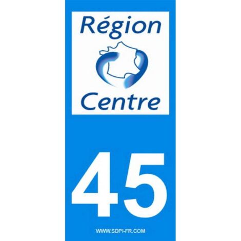 ADHESIFS REGION DEPARTEMENT 45 CENTRE VAL DE LOIRE X2