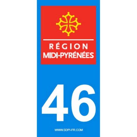ADHESIFS REGION DEPARTEMENT 46 OCCITANIE X2