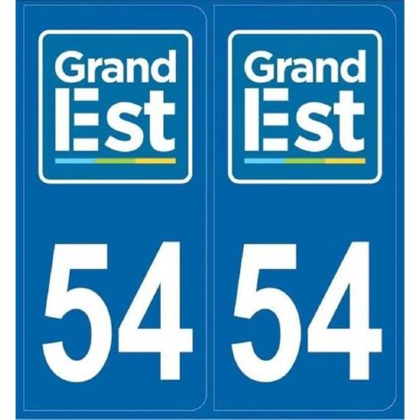 ADHESIFS REGION DEPARTEMENT 54 GRAND EST X2