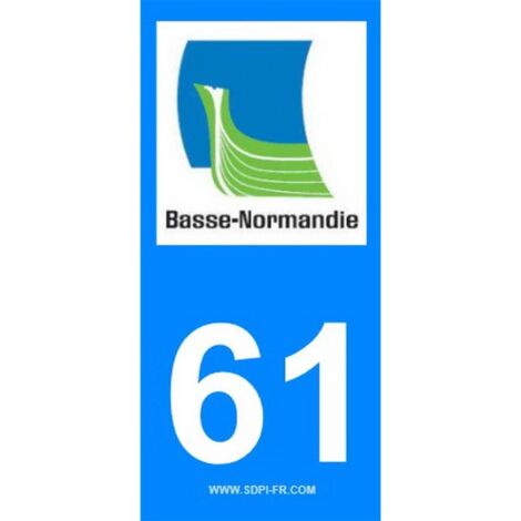 ADHESIFS REGION DEPARTEMENT 61 NORMANDIE X2