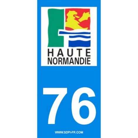 ADHESIFS REGION DEPARTEMENT 76 NORMANDIE X2