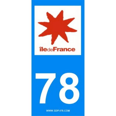ADHESIFS REGION DEPARTEMENT 78 ILE DE FRANCE X2