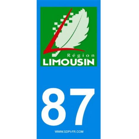 ADHESIFS REGION DEPARTEMENT 87 NOUVELLE AQUITAINE X2