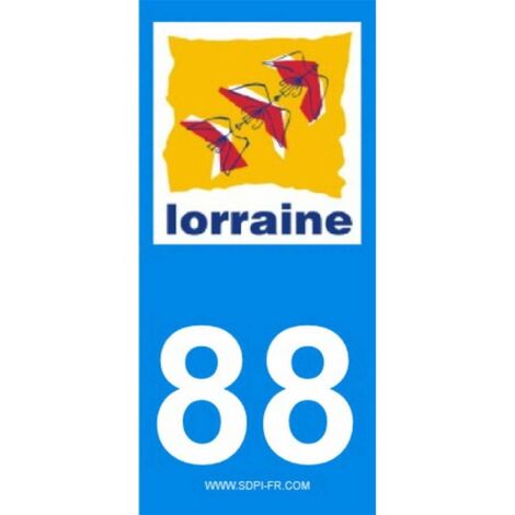 ADHESIFS REGION DEPARTEMENT 88 GRAND EST X2