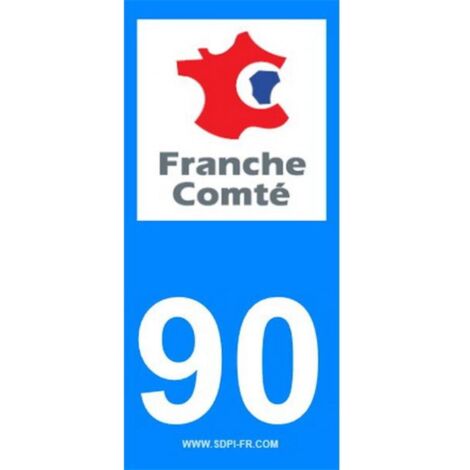 ADHESIFS REGION DEPARTEMENT 90 BOURGOGNE FRANCHE COMTE X2