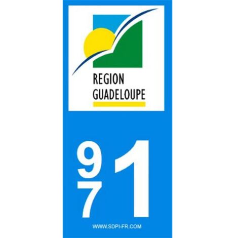 ADHESIFS REGION DEPARTEMENT 971 GUADELOUPE X2
