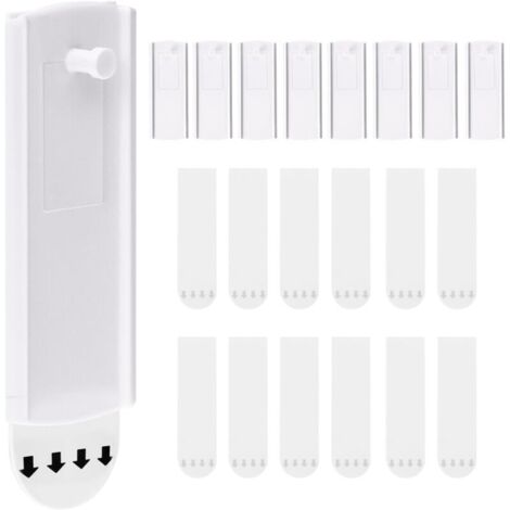Adhesive Picture Hooks 7530mm with 12 Removable Hanging Strips, Damage-Free