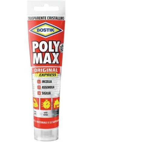 Adhesivo Bostik Poly Max Cristal Express transparente 115 g