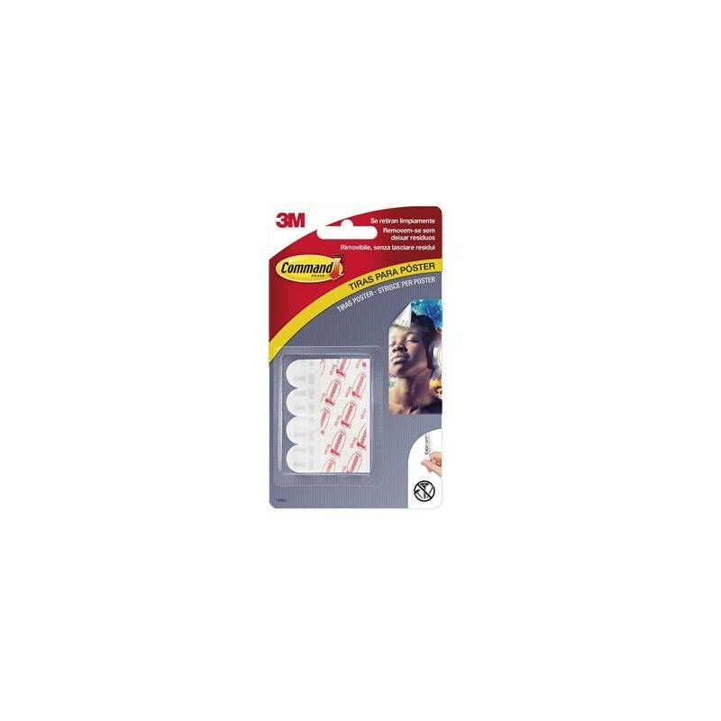 

Adhesivo Colgador Poste Tira Blanco 12 Pz - Command