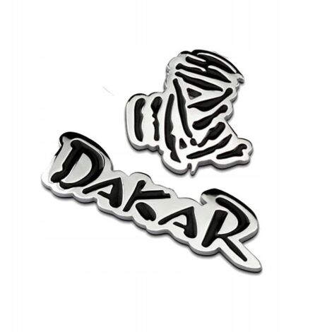 Adhesivo DAKAR EMBLEMA 3D Metal Plata