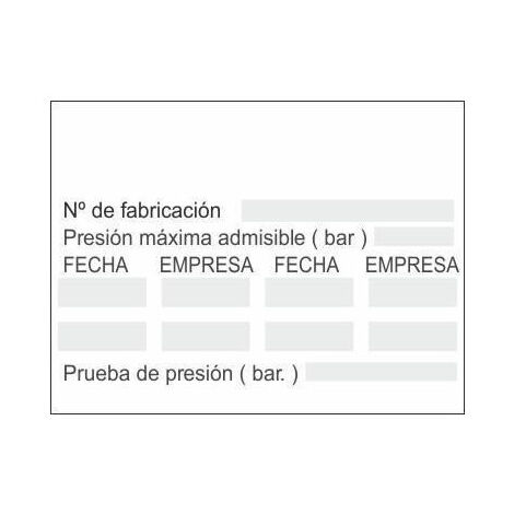 Adhesivo de Extinción blanco 70 x 35 mm (1008 unds) SEKURECO