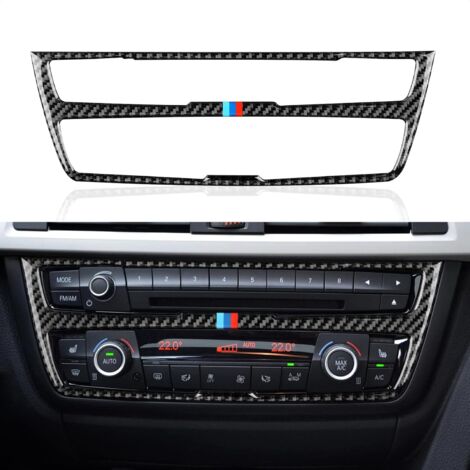 Adhesivo de fibra de carbono para panel de CD de coche, compatible con BMW F30 F31 F32 F33 F34 3GT F36 - Accesorios para coche