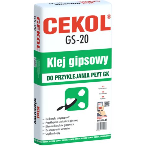 Adhesivo de yeso para placas de yeso GS-20 10 kg