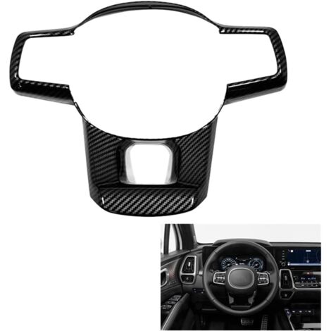 Adhesivo decorativo para volante de coche, compatible con Kia Sorento MQ4 2021-2022 (color: plata mate)