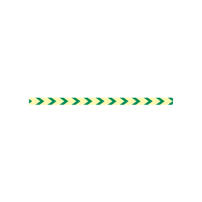 

Adhesivo Direccional Balizamiento PVC Transparente Fotoluminiscente | 1000 x 60 mm - CLASE A (PVC 0'7 mm)