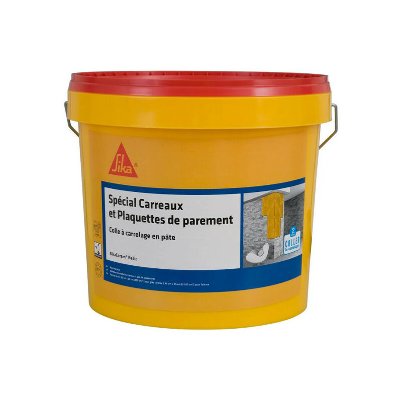 

Adhesivo en pasta para baldosas y paramentos (D1-ET) Ceram Basic - Marfil - 15kg - Beige - Sika