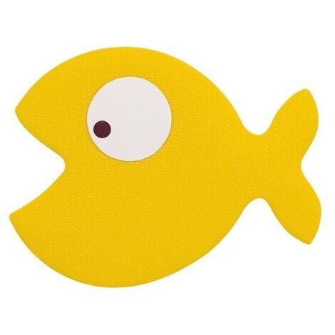 Adhesivo figura antideslizante para ducha o bañera PVC HUNGRY x5 piezas Amarillo Spirella